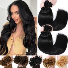 300 Strands Keratin Pre Bonded U Tip Nail Real Human Hair Extensions Thick 150g