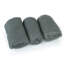Briwax 100% Oil Free Steel Wool Assortment of #000, #0, and #3 (20g Pads)