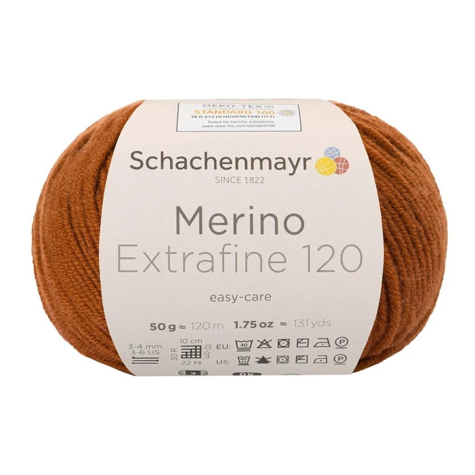 Schachenmayr MERINO EXTRAFINE 120 reine Schurwolle superwash N.3-4mm 50g/120m - Bild 4 von 4