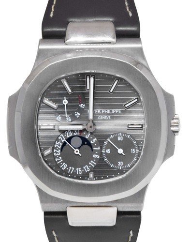 Patek Philippe 5712 Nautilus Complication 18k White Gold Watch...