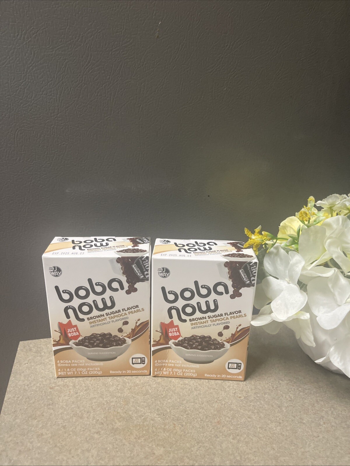 J Way Boba Now, Perlas Boba de Tapioca Instantáneas, Ex08/2025