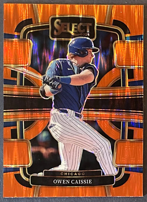 Owen Caissie ORANGE FLASH #88 2024 Panini Select Cubs