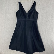 Gap Maternity Dress Size 6 Double V-neck Black Sleeveless Fit & Flare NWT