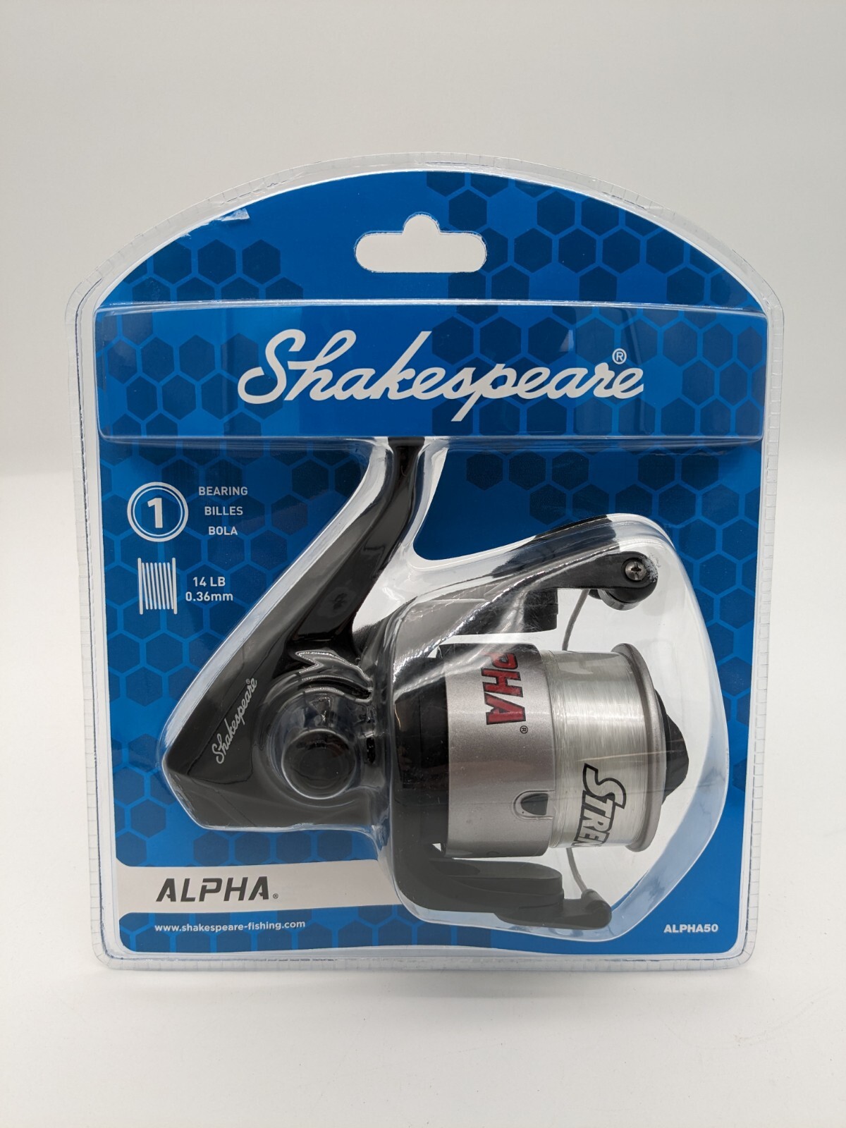 Shakespeare ALPHA50 Spinning Reel 14LB (4.9:1) (M🐝)