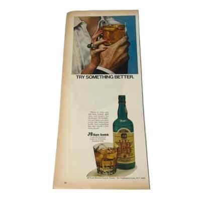 1970 J&B Rare Scotch Try Something Better Original Vintage Print Ad
