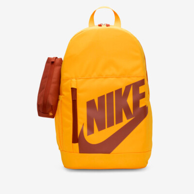 Nike 20L Backpack Pencil Case School Unisex Men Women Kids Orange
