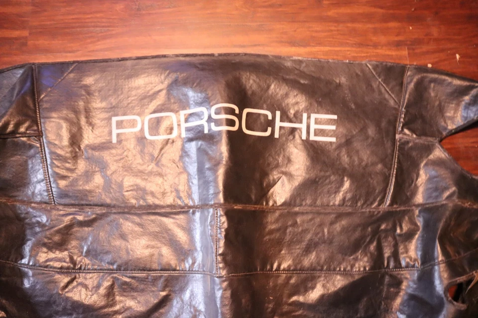 Vintage Porsche Black Leather 1970 80s  911 928 914 944 924 930 Guard Bra Mask? - Image 4 of 4