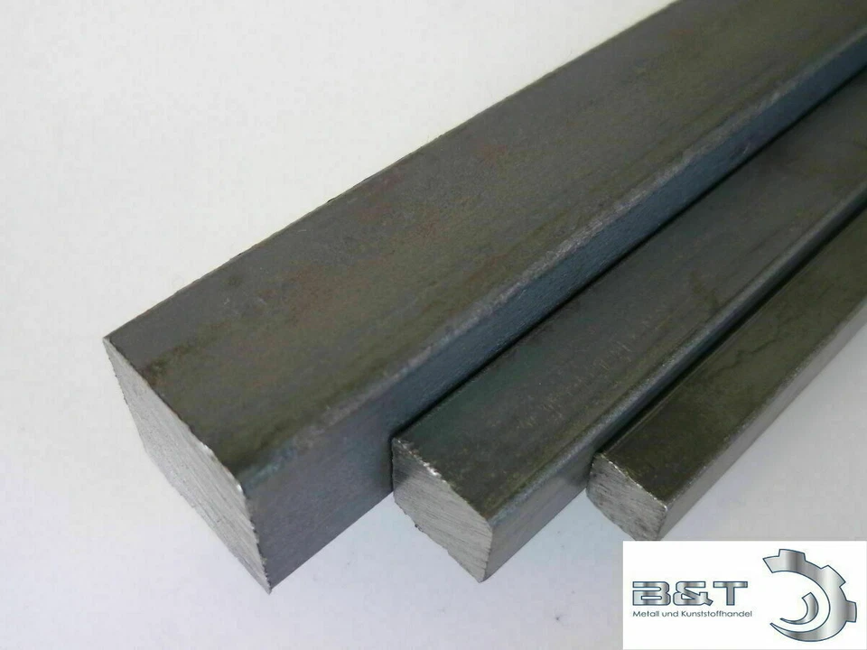 Vierkantstahl St 37  Vierkanteisen  8 mm - 40 mm  Kantstahl Längen S 235