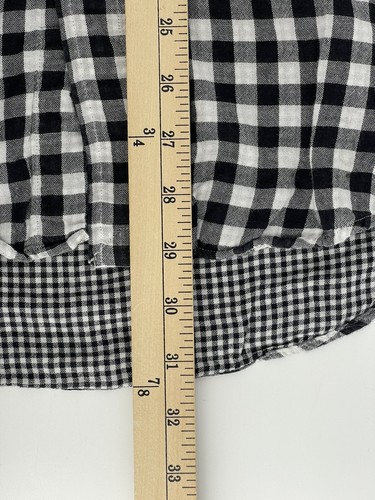 Ralph Lauren Light Flannel Shirt Mens Size Small Black White Checks Long Sleeve - Picture 9 of 9