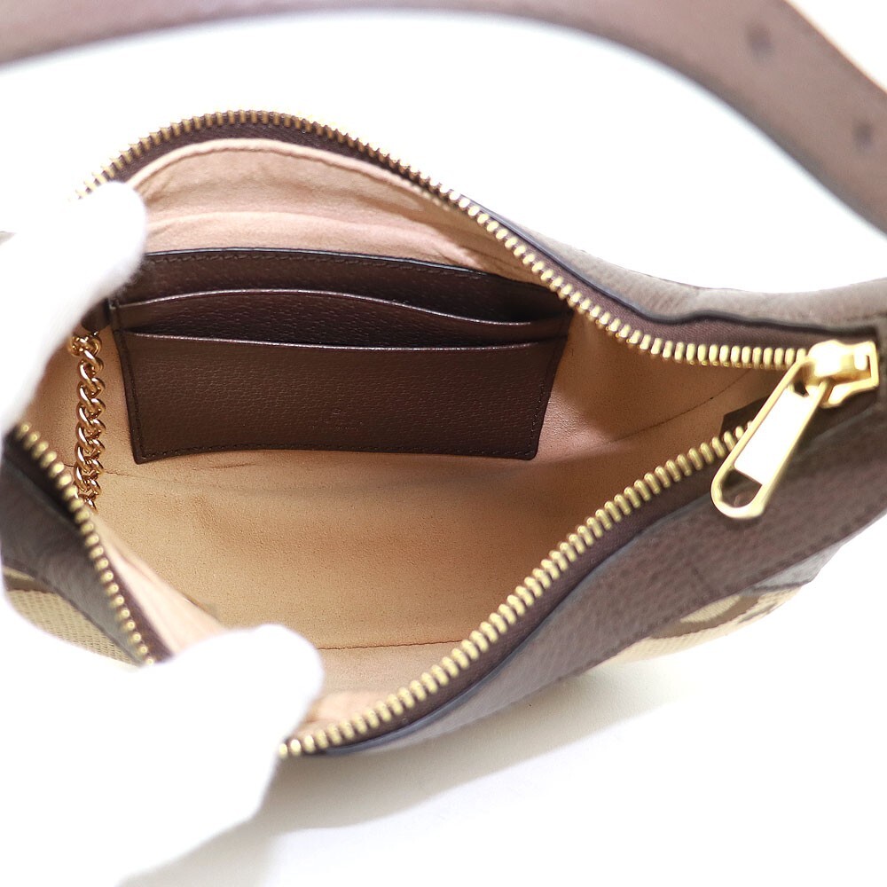 GUCCI Ophidia Jumbo GG Mini Bag GG Canvas Beige/Ebony 658551