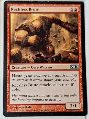 Reckless Brute - (MP) Magic 2013 Core Set M13 - Magic the Gathering MT