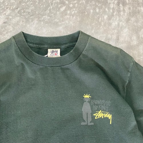 De Colección Años 90 Stussy Knowledge Is King T EE. UU. Gráficos Hechizo Surf Patín Ropa Deportiva - Imagen 4 de 4