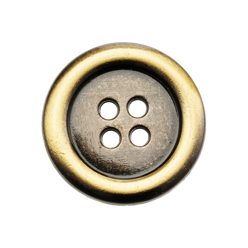 5pcs Vintage Metal Sewing Button, Distressed Finish, Antique Style for Crafts - Picture 7 of 8