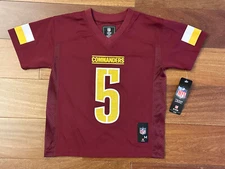Preschool Kids 4-7 Jayden Daniels #5 Washington Commanders NFL Football Jersey