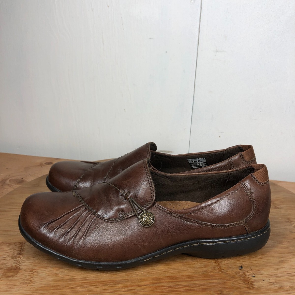 Rockport Cobb Hill Shoes Womens 8.5 Loafers Brown Leather  display picture 1