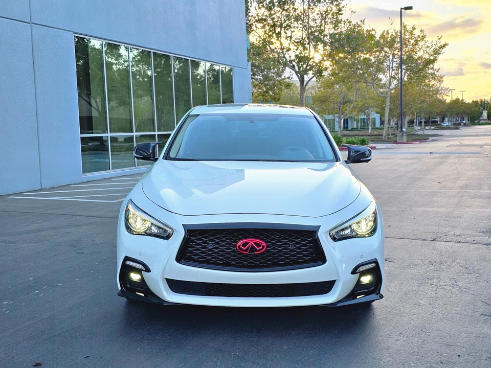 FOR 2014-2024 INFINITI Q50 COLOR CHANGING RGB LED GRILL EMBLEM Gloss Black. - Image 2 of 4