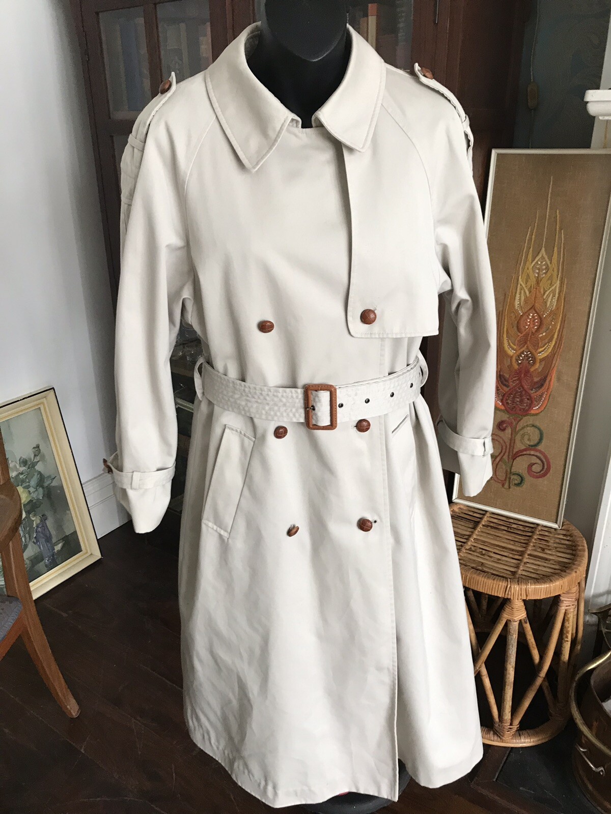 Vintage 80s Women's Trenchcoat 