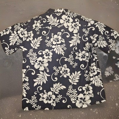 Chemise Hawaïenne Vintage Homme Evergreen Island - Fabriquée à Hawaii, Taille M