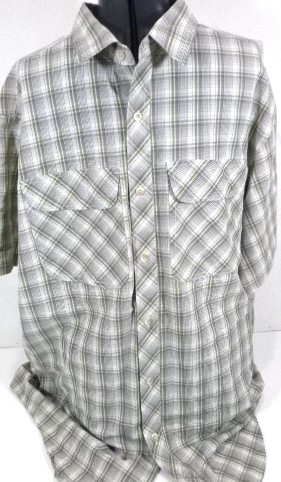 Camisa Blanca Sierra-Para Hombres Manga Corta Caminata/Pez Abotonada-2XL XXL-Ventilada Espalda Foto 4 de 4
