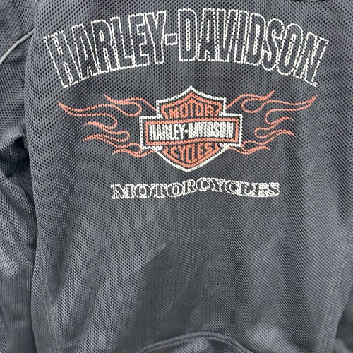 Harley Davidson Riding Gear Jacket Mens Medium Eagle Flame Mesh Armor Padded y2k - Picture 14 of 18