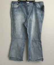 Candace Cameron Bure Pacific Denim Raw Edge Jean- Light Wash (Sz 26W) a472444 