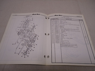 Vintage 1972 SnoJet Star Jet+2 Y 338 Illustrated Parts Manual OEM