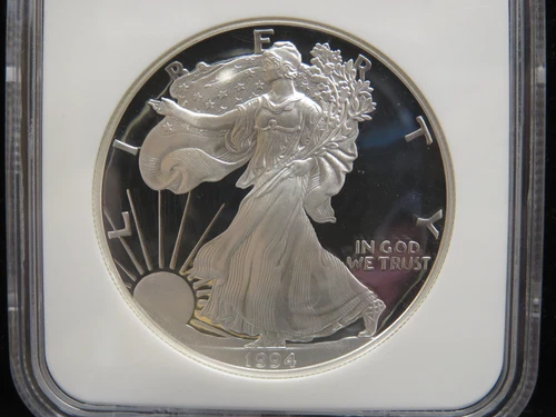 1994 P Proof American Eagle 1 Oz Silver Coin NGC PF 69 Ultra Cameo