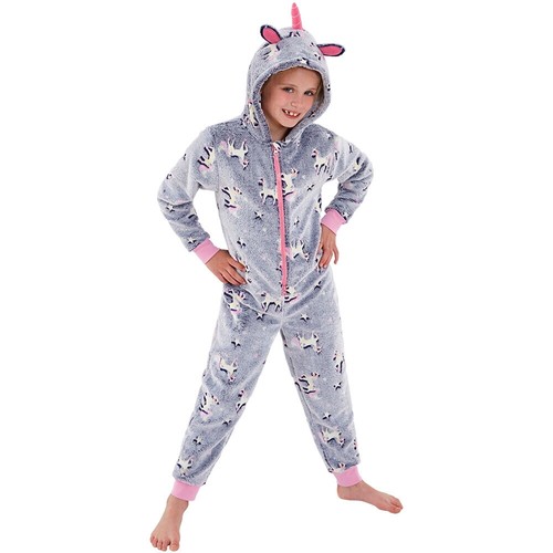 Vestido Onezi Brillow In The Dark Girls Unicornio 1Onesie Vestido Manta Peluche Vellocino  - Imagen 6 de 29
