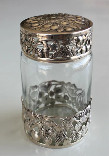 Superb Dutch silver-cased jar.