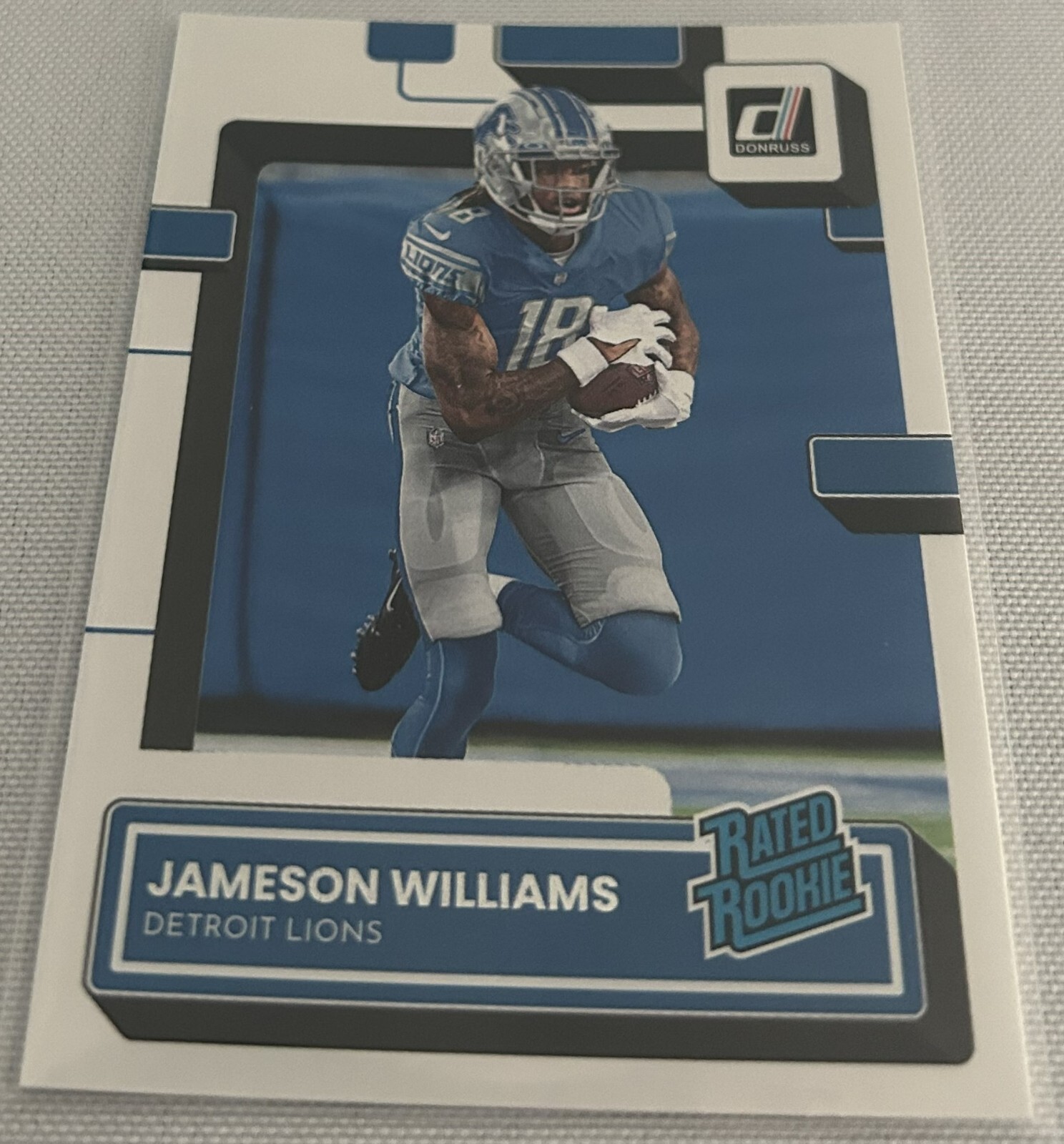 2022 Donruss Football Jameson Williams Detroit Lions Rookie Card #308