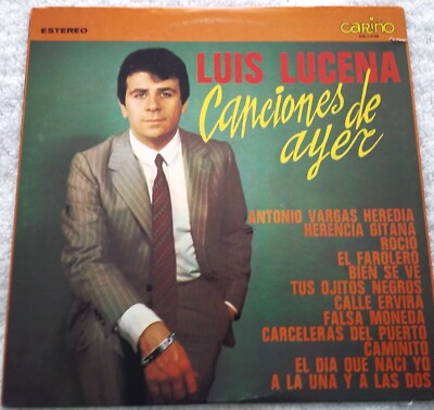 Luis Lucena - Canciones De Ayer - Vinyl LP Record - Carino