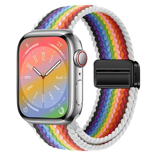 Magnet Nylon Armband für Apple Watch Ultra 2 49mm & Serie 1-9,Ersatzband 38-45mm - Bild 46 von 101