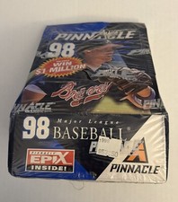 New 1998 Pinnacle Baseball Sealed Hobby Box EPIX Inserts Chipper Jones Rare HTF