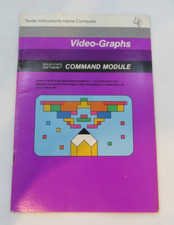 VIDEO GRAPHS Texas Instruments Home Computer Manual book ONLY