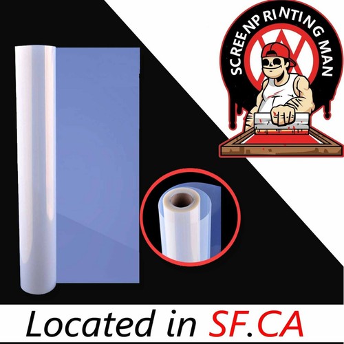 Waterproof Inkjet Silk Screen Printing Clear Fast Quick Dry Milky Film 36"x100' - Picture 4 of 14