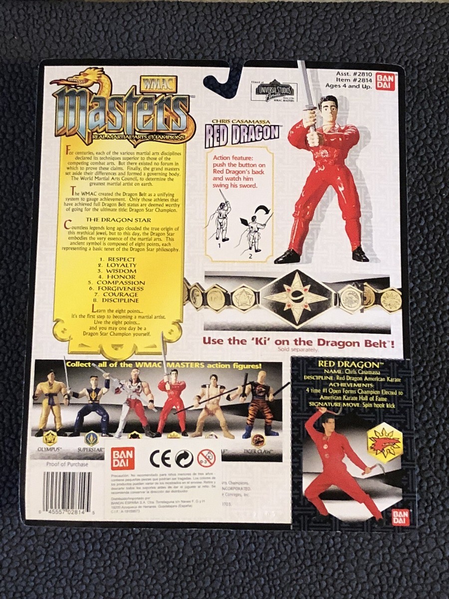 WMAC MASTERS REAL MARTIAL ARTS CHAMPIONS RED DRAGON BANDAI 1995 | eBay