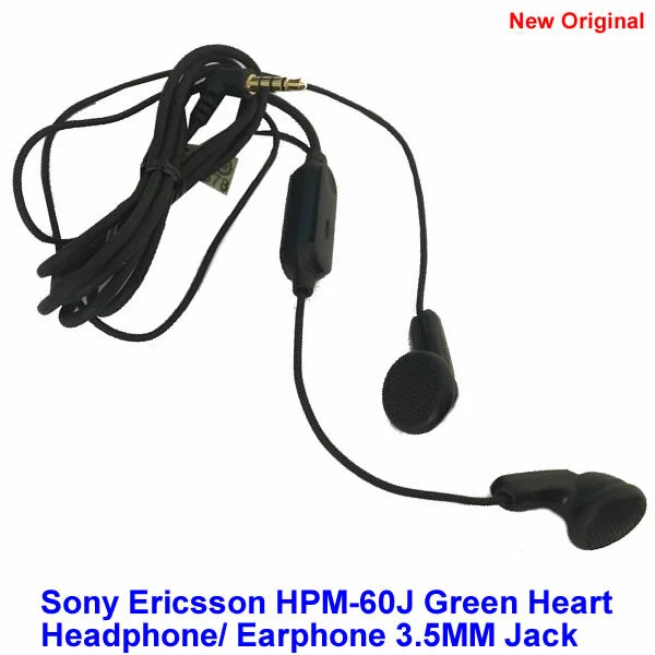 100% Genuine Original Sony Ericsson HPM-60J Headset / Earpiece 3.5MM Jack -Black - Image 2 of 3