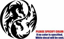 Yin Yang Dragons Graphic Die Cut decal sticker Car Truck Boat Window Laptop 6"