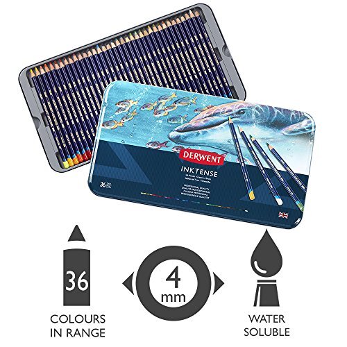 Derwent watercolor pencils ink Tense pencil 36 color set 2301842
