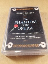 Phantom Of The Opera : Vintage Tape Cassette Album From 1987
