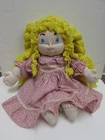 Vintage Homemade Cabbage Patch Soft Sculpture Doll 18" GUC 80s