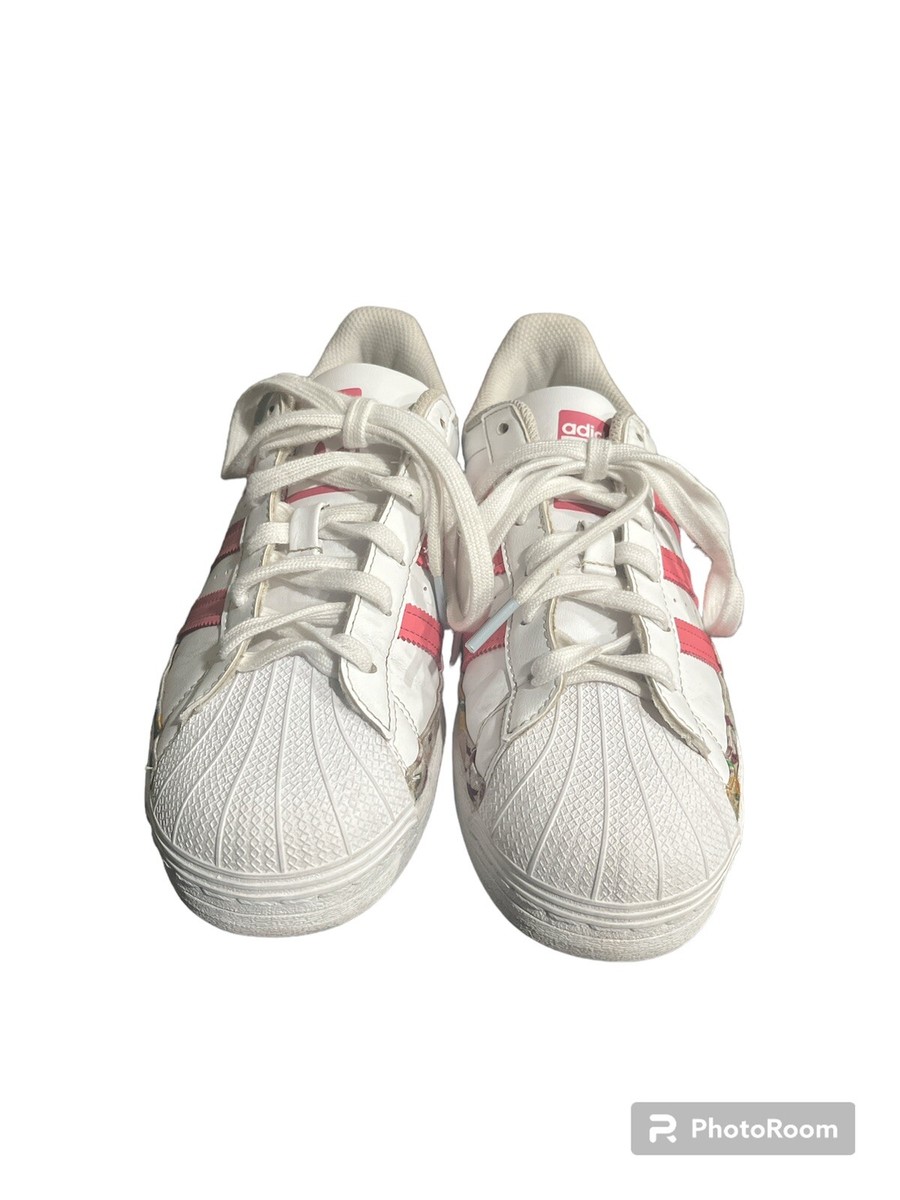 Adidas x Her Studio London Superstars Women’s Size White/Pink/Floral