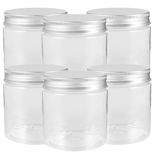 6 Pcs Mini Plastic Bottle Small Glass Jars with Lids Storage Containers Baby