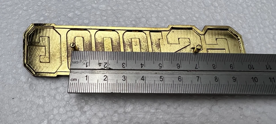 Insignia de cubierta lateral GS1000G para SUZUKI GS1000G 1980 1981 NUEVO EMBLEMA DE METAL DORADO SS21 Foto 3 de 3