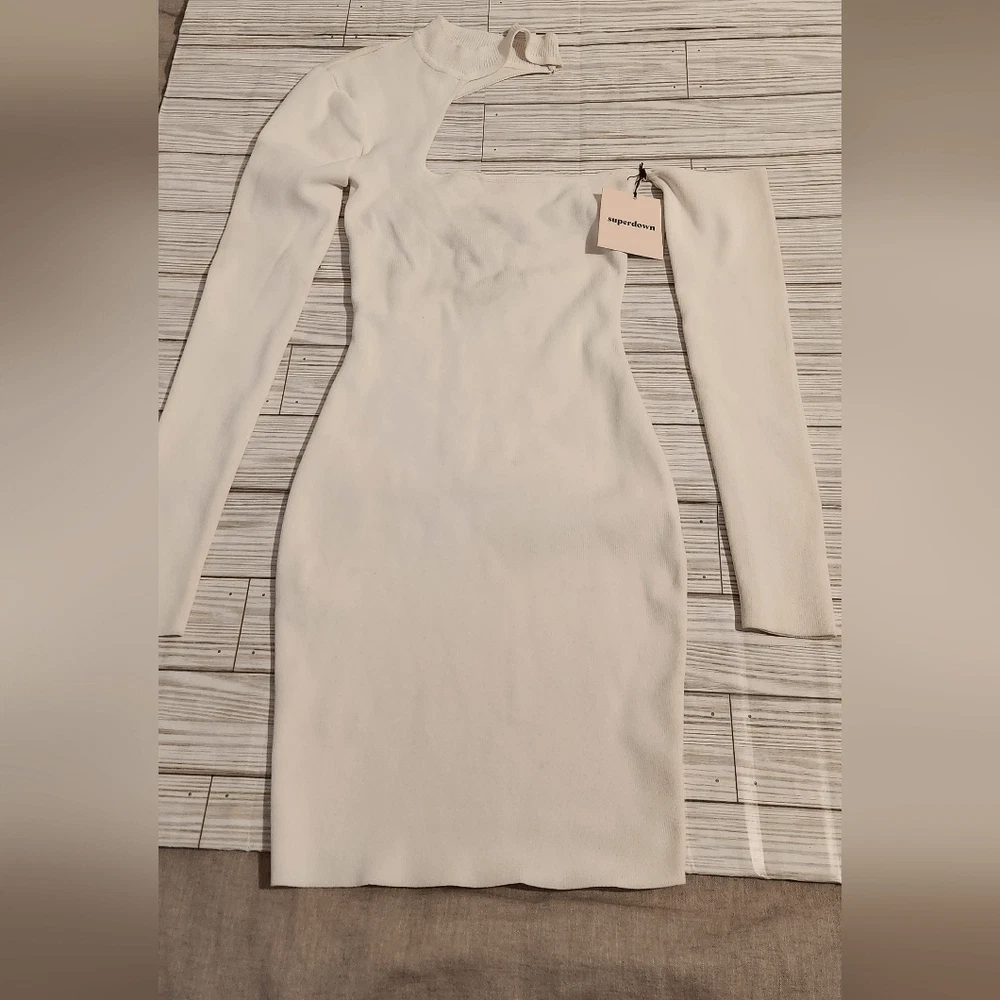 OFF WHITE Abito bianco Superdown Kattie taglia XS