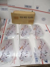 OK LIGHTING TOUCH LAMP REPLACEMENT GLASS PANELS SET (6) 638-WD2 DUCKS