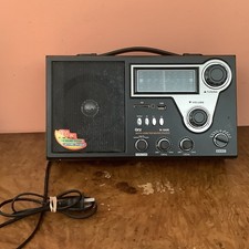 QUANTUM FX QFX R-18US AM/FM/SW SD/USB RADIO WOOD GRAIN Portable Radio Works