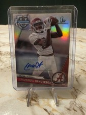 2023 Bowman University EMMANUEL HENDERSON Refractor Auto 251/499 Rookie Alabama