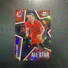 2020 Contenders Optic All-Star Aspirations Red Cracked Ice Prizm Stephen Curry