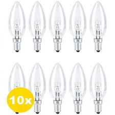 40w Watt SES E14 Candle Bulbs Clear Candle Small Edison Screw in Bulbs x 10